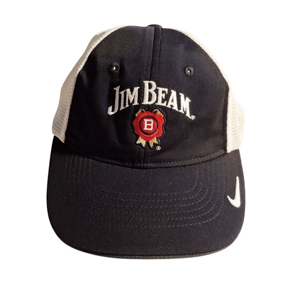 Jim Beam Nike Golf Adjustable Mesh Trucker Hat White & Black - Picture 1 of 6